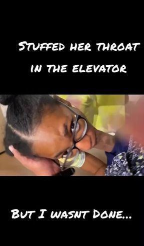 Nerdy Girl Gives Crazy Blown on in the Elevator 3