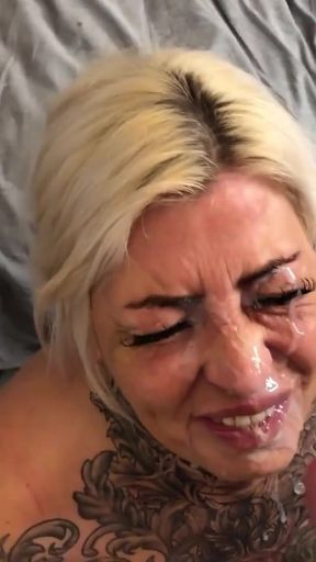 Powerful moment from &quot;Homemade Milf Blowjob, facefuck and facial&quot;