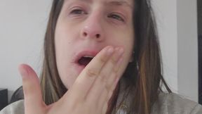 Slapping My Own Pretty Face Softly and Teasingly – Self-Spanking Fetish, Bratty Facial Play, Degrading Kinks