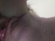 Intersex Cock Dripping Cum and Orgasm Contractions masturbation
