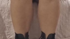 Power Legs in Heavy Boots — Bottle Crush & Stomp Tease