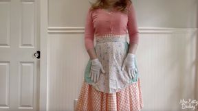 Vintage Housewife Striptease and Panty Masturbation