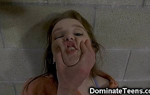 Teenage Slut Deep Throated in Jail