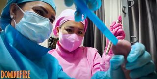 Femdom Sounding in Bondage by Dominafire