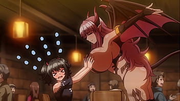 Se convierte en succubus y tiene que cojer con extra&ntilde_os . Hentai Succbus Connect 1