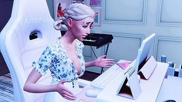 STEPMOM SEDUCED STEPDAUGHTER STREAMER FOR HARD LESBIAN SEX (SIMS 4 + ANIME HENTAI + SFM)