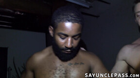Spikey Dee got showered with cum in a foursome hazing ritual