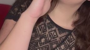 Close-Up Smoking Goddess – Ash in Camera & Body Touching