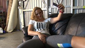 between 69 pussy licking, tribbing, and finger fucking, stepmother and stepdaughter cum...