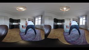 KATY ROSE VR Video - REDHEAD FIRST DOUBLE PUSSY PENETRATION (DPP) THREESOME