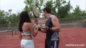 asia devil and dominica dolce have threesome with coach