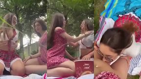 purefilmstv -ambra bianchini e regina calippo tour lesbo scissoring