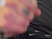 WFH Jack off at my desk pt. 3 cum on my boxers