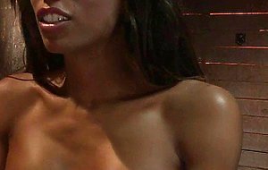 Black TS anal fucks white man