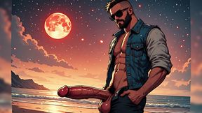 Cocks Out at Beach (ai)