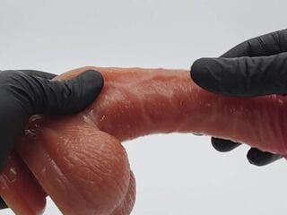 This dildo is insanely realistic, skin stretches like a real cock and has two real balls