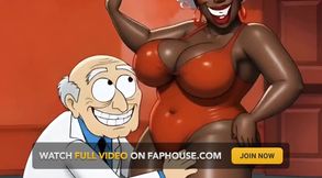 Married Cuckold Worships a Big Black Ass. Cartoon