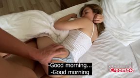 Woke up stepsister & accidentally cum inside her!