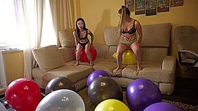 Emma and Sara sit pop all