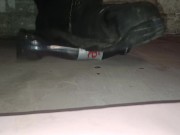 Banana Walkover Crush, flattened under my dirty size 11 boots 😁👣