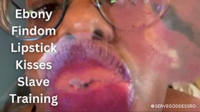 Ebony Findom Lipstick Kisses Slave Training - Royal Ro hd mp4 1080p