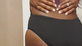 Soft Domination Body Worship – Plunge Swimsuit & Gold Mask