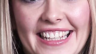 Blond Bombshell Loves Hard Core Sex - Sensual Blowjob & Doggy Style Fucking