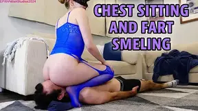 Chest Sitting And Fart Smelling - Bossy Leah