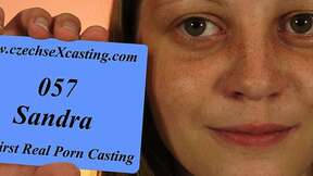 Shy girl at her first casting