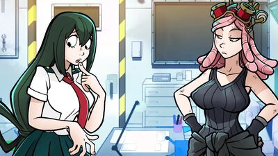 Mei's Project - The Voluptuous Tsuyu Asui from My Hero Academia - Testing the Great Invention of the Beautiful Mei