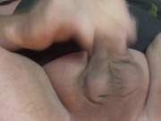 Cumshot targeted for my mouth hits me directly in my right eye so I scooped it all up & swallowed.