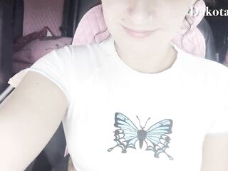 Driving Around City And Masturbating In My Car Public Vagina Play Chunky Dakota Marr