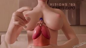 Ayane's Secret Sex Training Buxom Anime Babe Gets Mature Blowjob & Big Boob Creampie!