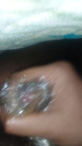 Big Black Indian Cock Hardcore Masterbate with Oily