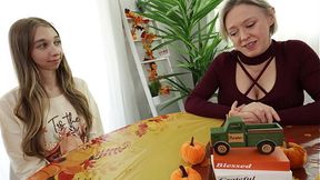 Step Sis Bonding Before Thanksgiving Dinner - Breezy Bri