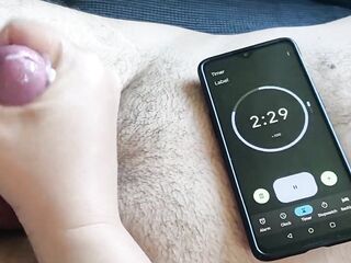 Can this chap cum in three minutes?