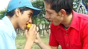 Latin Twinks Make Love In The Garden - Love Make