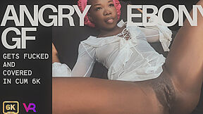 Angry Ebony Girlfriend Gets Fucked And Covered With Amelia Star
