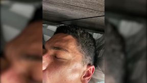 petite blonde latina trans girl itzel saenz takes cock & cums from head