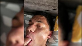 petite blonde latina trans girl itzel saenz takes cock & cums from head