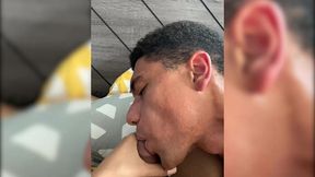 petite blonde latina trans girl itzel saenz takes cock & cums from head
