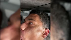 petite blonde latina trans girl itzel saenz takes cock & cums from head