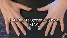 Sage Eldritch Painting Fingernails Silver [SFW]
