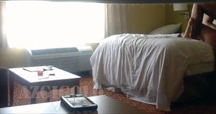 Blonde Hotwife Visits my Hotel Room For Lunch