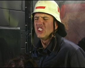 Slutty German firefighters sluts sharing dicks in the station