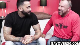 GayOver30.com - Max Sargent's huge cock worship