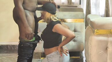 I caught my stepdaughter with her pussy exposed and gave her a creampie