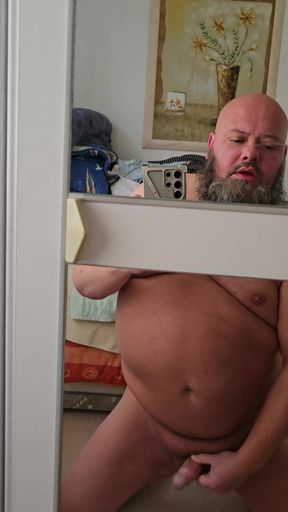 Head on Mirror Masturbation