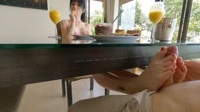 Sweet Breakfast & Foot Fetish