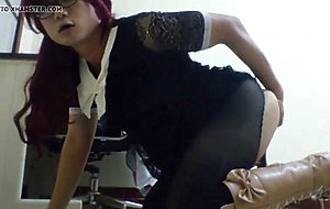 Solo asian crossdresser